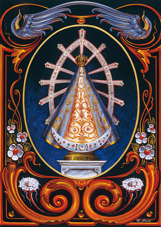 "Nuestra Señora de Luján" 1989 Óleo sobre madera 0.50 x 0.60 m.